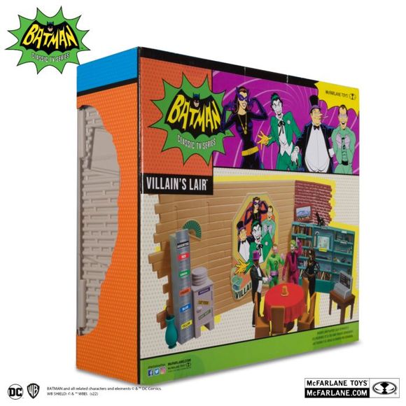 McFarlane DC Retro Batman 66 TV Series VILLAIN’S LAIR  6" Action Playset Toy New - Picture 3 of 4